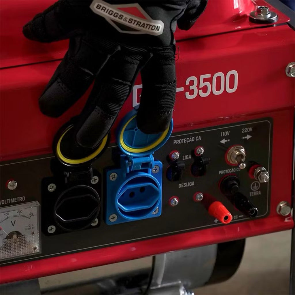 Gerador de Energia Branco B4T-3500 3,5kVA AVR Monofásico 110V/220V 🔴⚡