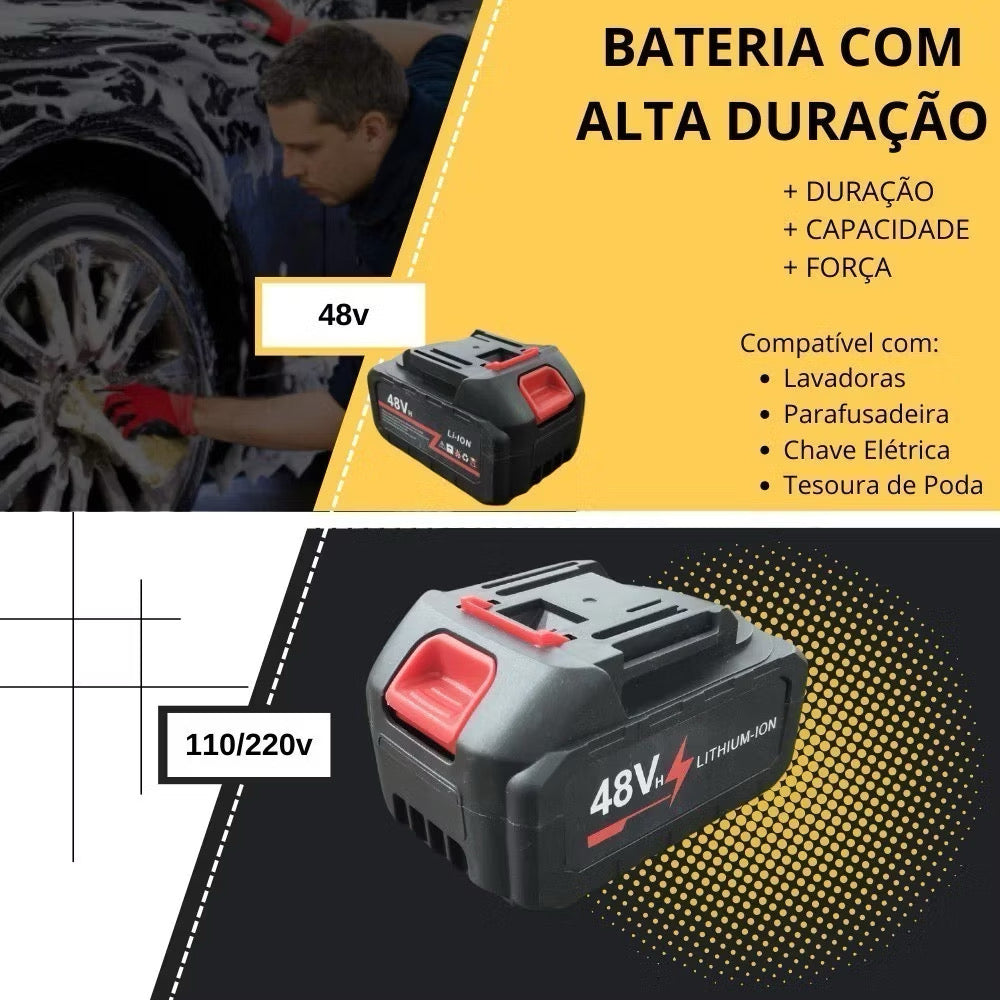 Bateria PowerMax 48V Lithium Pro + Carregador Bivolt