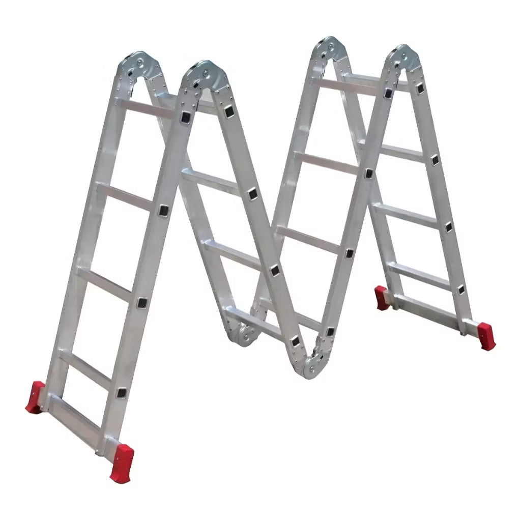 Escada Articulada Multifuncional 4x4 Premium – 16 Degraus em Alumínio