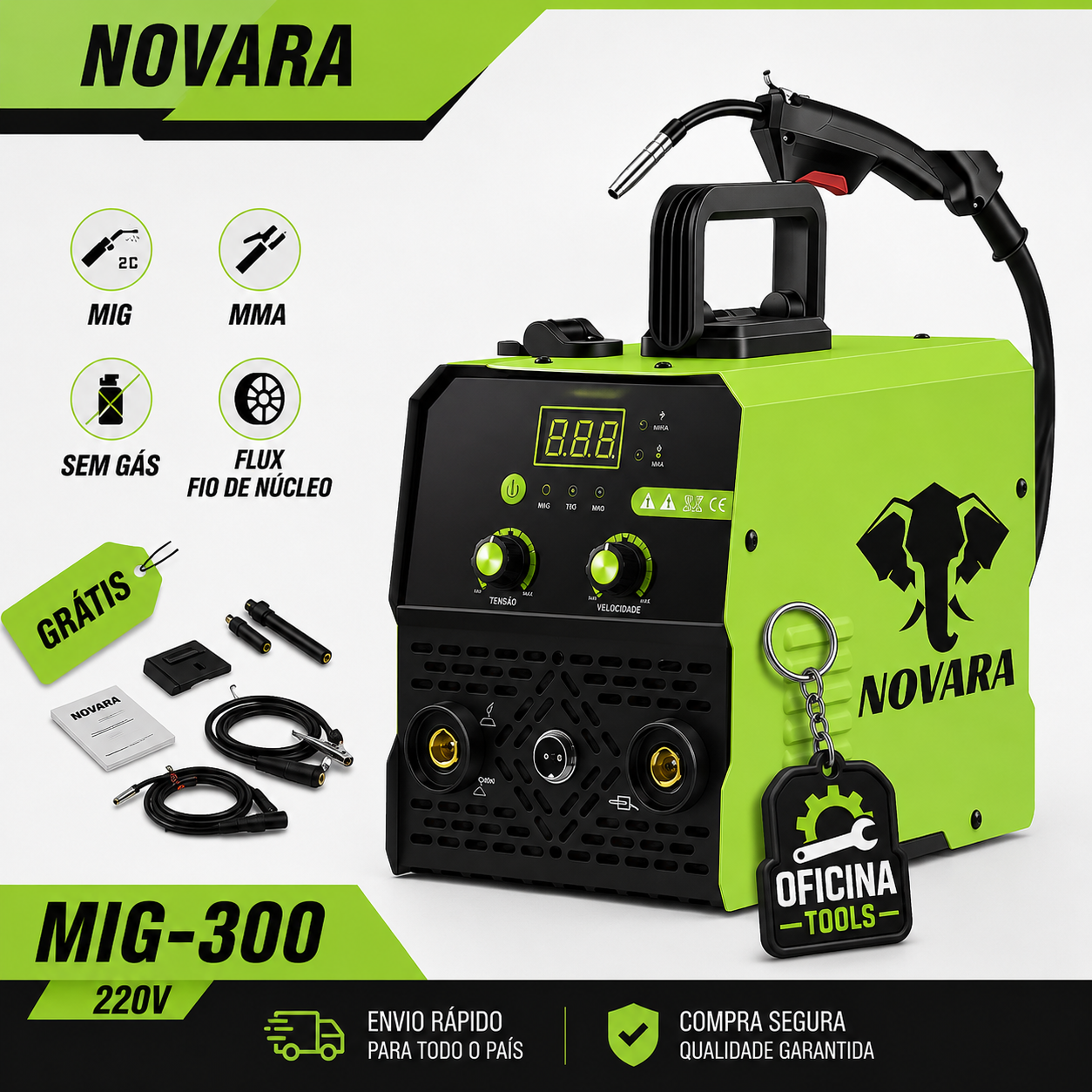 IMPACTFORCE 220™ – Máquina de Solda Inversora MIG/MMA