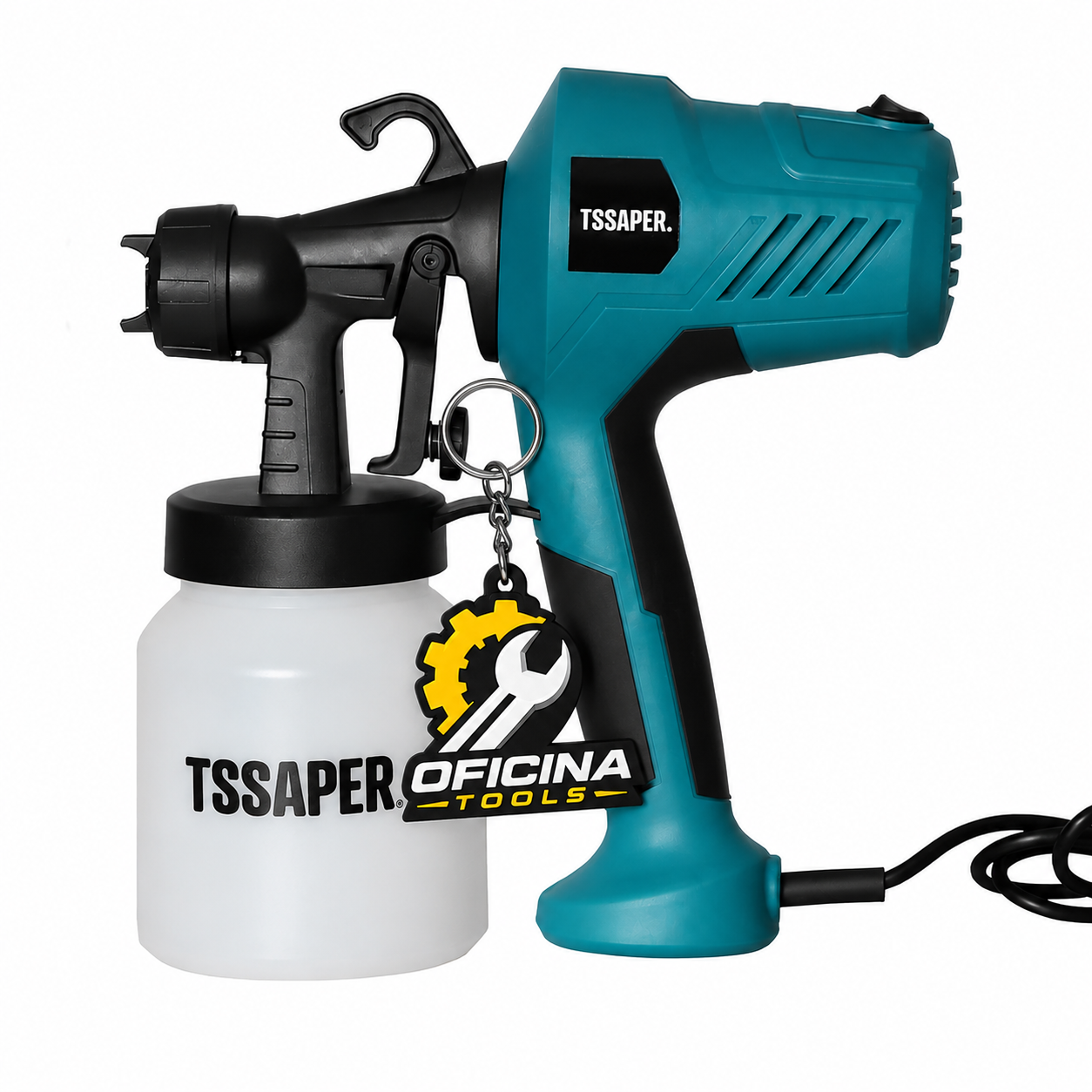 Pistola Elétrica Para Pintura Pulverizador de Tinta com Bico de Metal e Compressor 450w - TSSAPER
