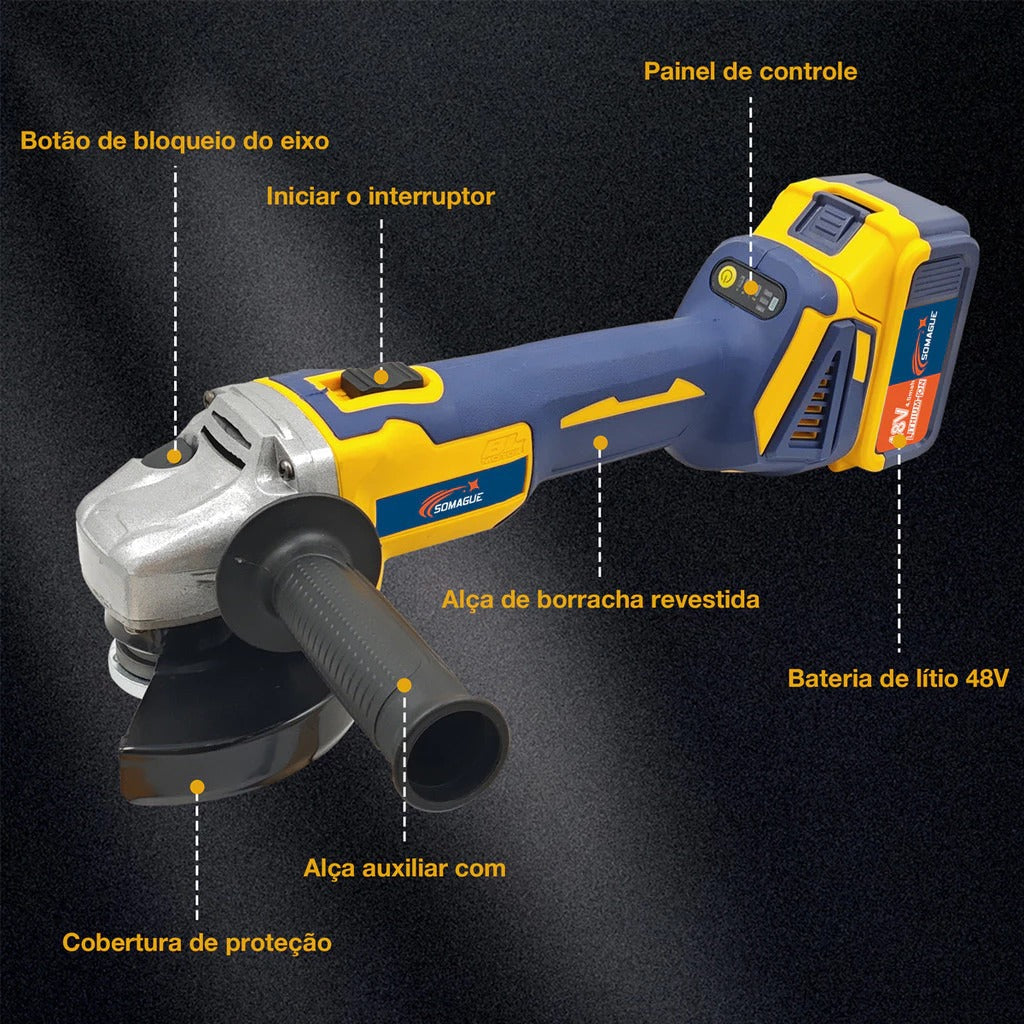 Kit Ferramentas Elétricas 4 Em 1 Com Maleta + 4 Bateria 48v