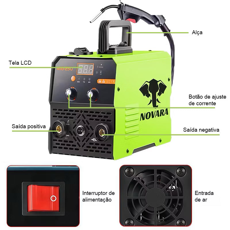 IMPACTFORCE 220™ – Máquina de Solda Inversora MIG/MMA