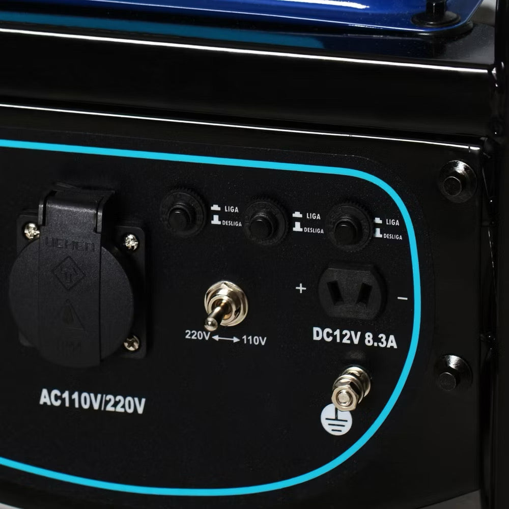 Gerador de Energia Portátil TSSAPER TS1200B 1,2kVA Bivolt 110V/220V