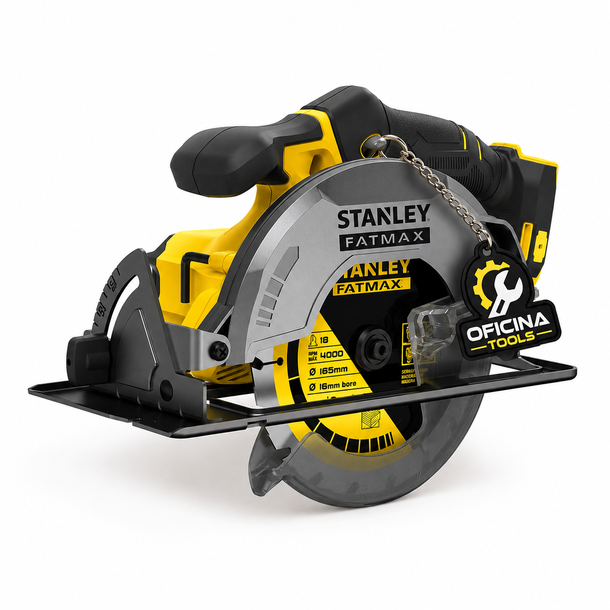 Serra Circular Stanley FATMAX 20V Brushless 165mm SBC551B | Corte Profissional + Garantia Oficina Tools