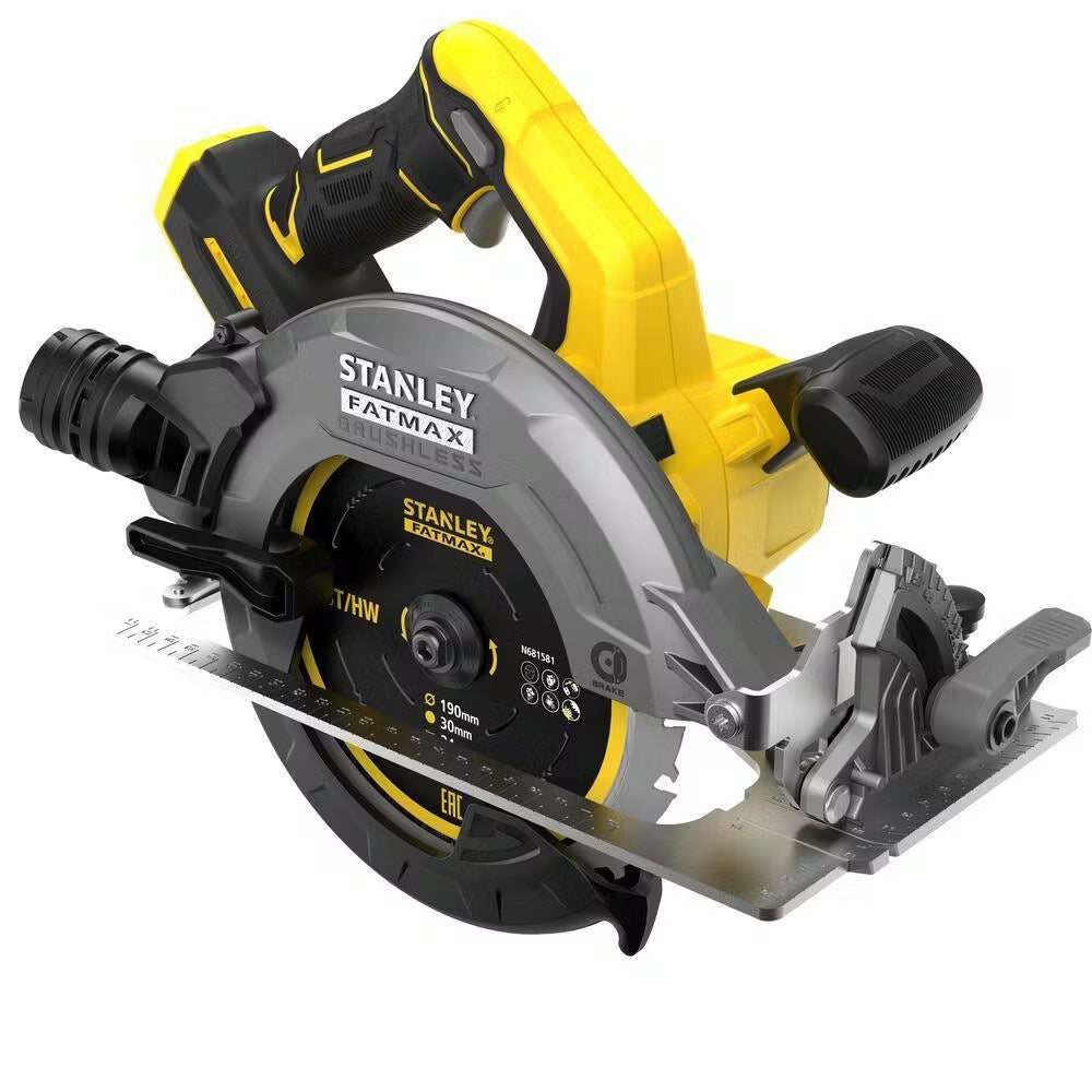 Serra Circular Stanley FATMAX 20V Brushless 165mm SBC551B | Corte Profissional + Garantia Oficina Tools