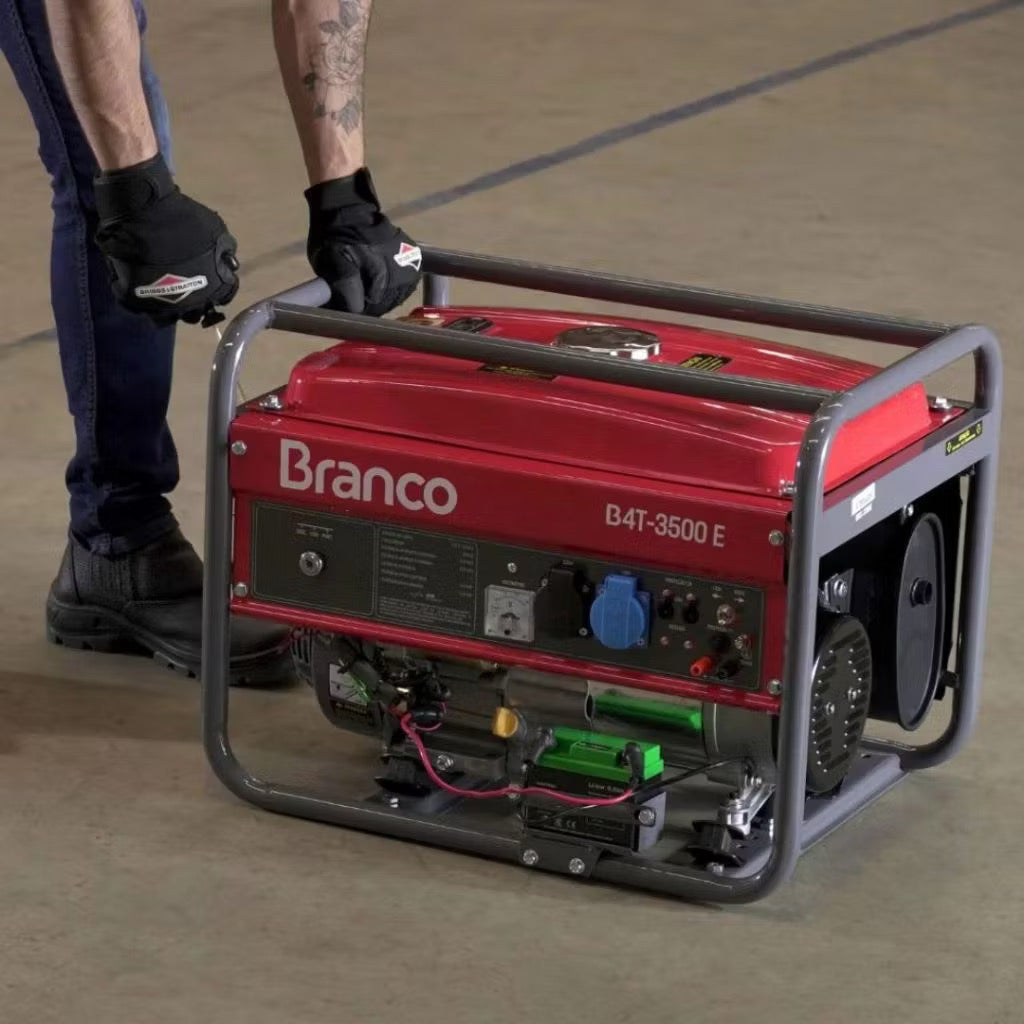 Gerador de Energia Branco B4T-3500 3,5kVA AVR Monofásico 110V/220V 🔴⚡