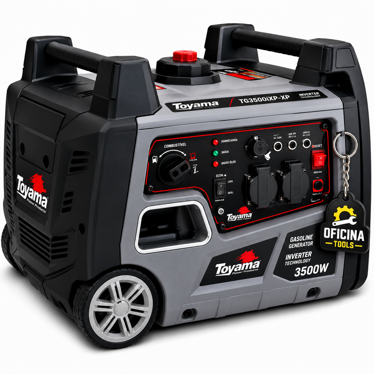 Gerador de Energia Inverter Toyama TG3500I 3,0kVA Portátil Silencioso