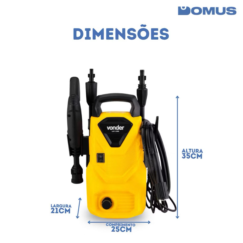 KIT LIMPEZA TOTAL VONDER™ – Lavadora de Alta Pressão + Aspirador de Pó e Líquidos | Garantia Oficina Tools®