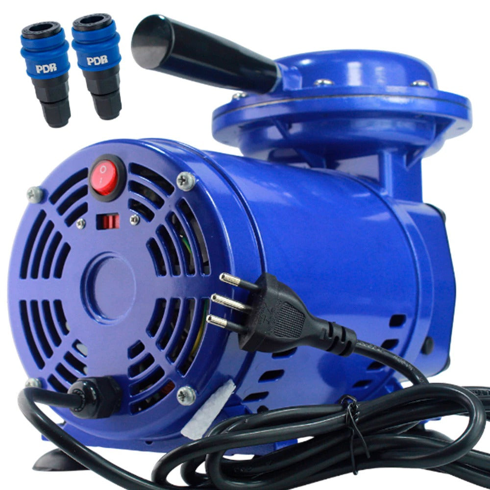 Compressor de Ar Direto Profissional Bivolt 50psi 250W 1700RPM Com Pistola e Mangueira PRO-03C PDR